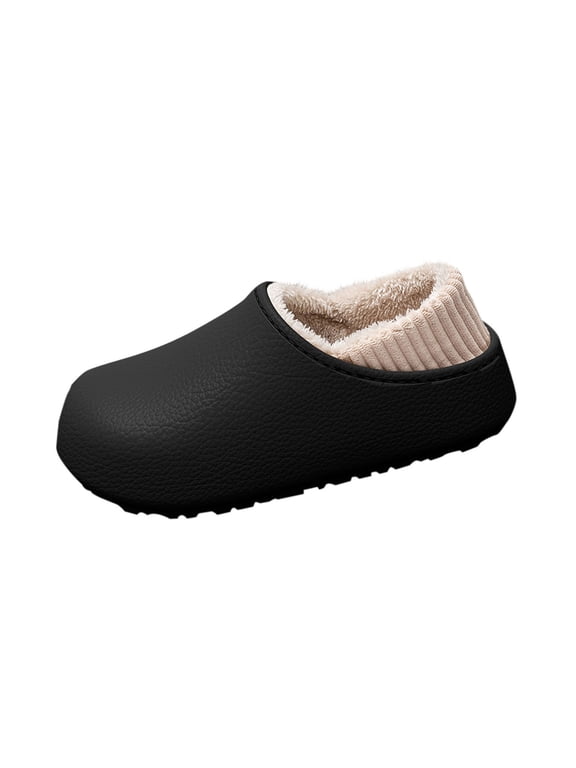 Waterproof Winter Slippers, Slip-Resistant Sole, Indoor Comfort Clogs, Unisex