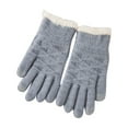 thumbnail image 1 of QQAMB Winter Gloves For Women Cold Weather Warm Thermal Fleece Lining Glove Cozy Wool Knit Thick Mittens For Freezing Winter, 1 of 3