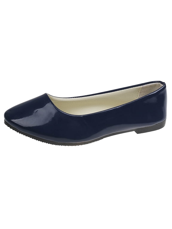 Women's Casual Foldable Ballet Flats Square Toe Ballerina Flats Shoes Comfortable