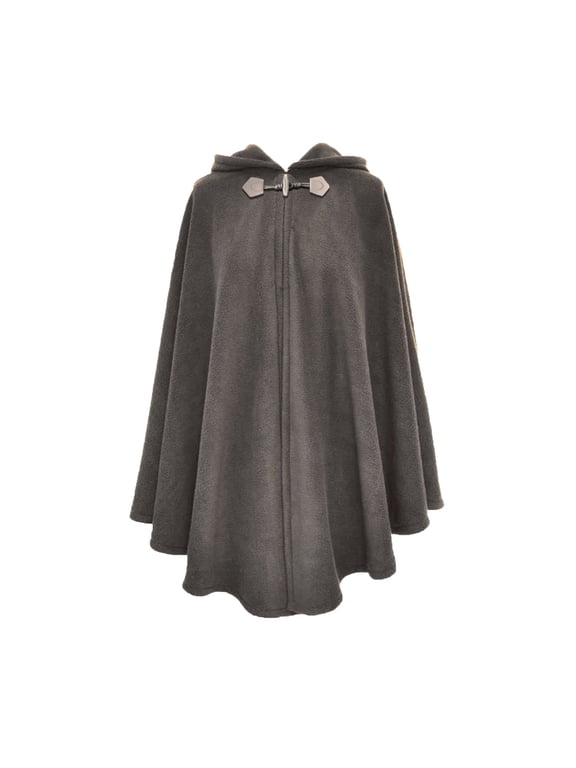 Women's Elegant Wool Blend Shawls and Wraps, Stylish Hooded Blanket Poncho Cape Fall Winter Open Front Cardigans