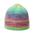 thumbnail image 1 of QQAMB Women's Men's Student Winter Warm Tie Dye Knit Beanie Oversize Beanie Hat Cuffed Warm Winter Skull Cap, 1 of 3