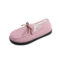 thumbnail image 1 of DeHolifer Women's Slippers Faux Suede Warm Fuzzy Lining Loafers Slip On Round Toe Comfortable Casual Indoor Outdoor House Shoes, 1 of 6