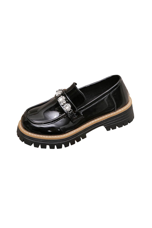 Womens Loafers Comfortable Penny Chunky Heel Business Casual Dress Shoes Patent Leather Women's Loafers & Slip-ons