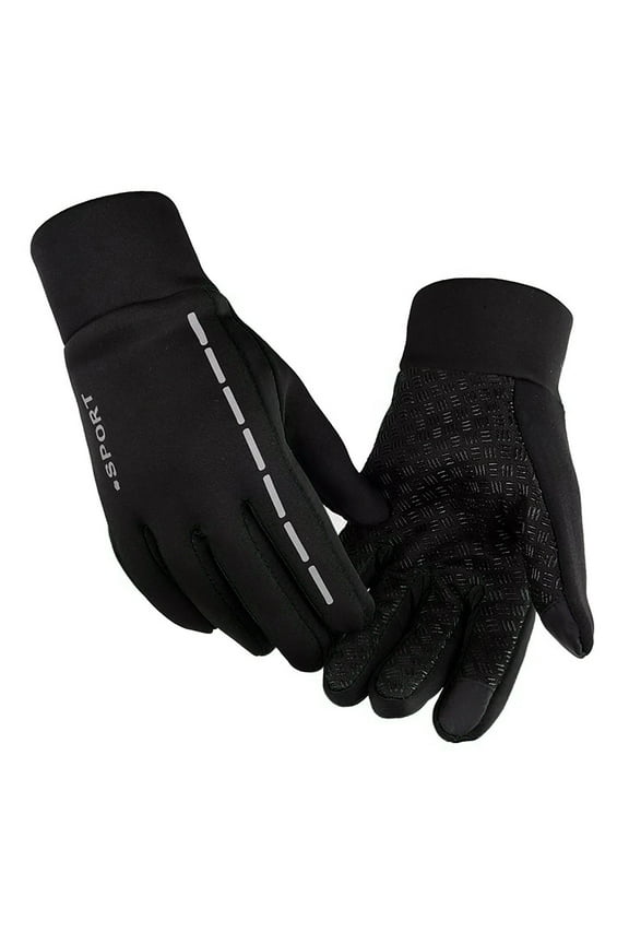 Womens Mens Gripper Glove Full Finger Cycling Touch Screen Gloves Keep Warm Anti-Slip Bike Gloves Mountain Bike Gloves