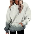 thumbnail image 1 of QQAMB Womens Oversized Hoodies Tie Dye Hooded Sweatshirts Casual Comfy Sweater Pullover Fall Winter Outfits with Pockets Gray L, 1 of 5