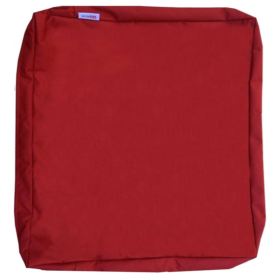 QQbed 4-Pack Red Water-Resistant Outdoor Chair Cushion Covers, 24" x 22" x 4"
