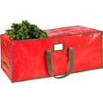 thumbnail image 1 of QQS 7.5 Ft Christmas Tree Storage Bag, Large Heavy Duty Artificial Tree Bag with Reinforced Handles and Dual Zippers, Waterproof Durable Storage Container for Xmas Trees (Red), 1 of 8