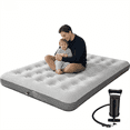 thumbnail image 1 of QQS  Portable Air Mattress with Hand Pump，Full Size, 1 of 5