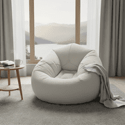 QQS Portable Foldable Inflatable Bean Bag Chair - Lazy Sofa for Home, Camping & Travel