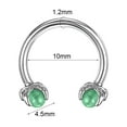 thumbnail image 1 of QQTDFG 1/7 Pcs Stainless Steel Nose Rings Dragon Claw Cartilage Earring Septum Piercing-Green-1pc, 1 of 9