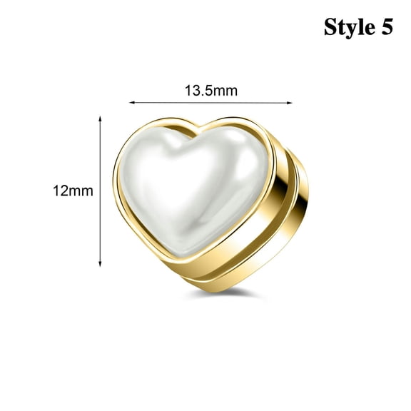 QQTDFG 1 Pair Stainless Steel Magnetic Stud Earrings Rhinestone Clip On Earring Jewelry-Style 5