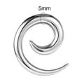 thumbnail image 1 of QQTDFG 1 Pc Punk Surgical Steel Tunnel and Plug Spiral Earring Hoop Flesh Stretching-Style2-4g(5mm), 1 of 9