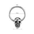 thumbnail image 1 of QQTDFG 1 Pc Stainless Steel Nose Rings CZ Septum Piercing Skulls Helix Conch Earrings-2, 1 of 9