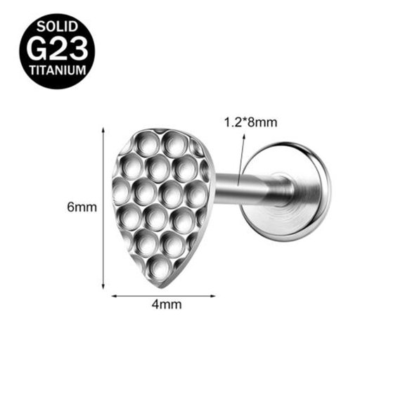 QQTDFG 1 Piece Titanium Labret Lip Studs 16G Cartilage Earring Monroe Medusa Piercing-Style 2