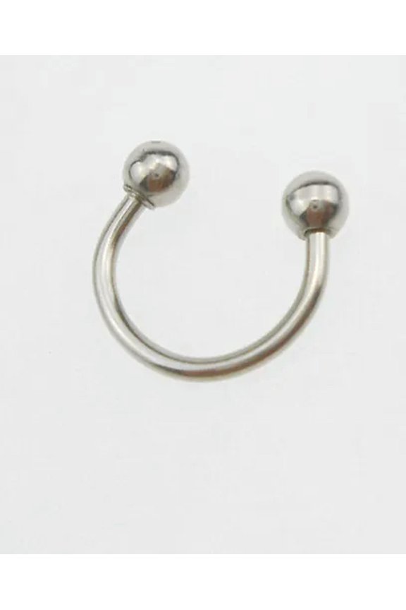 10X 14 Size Surgical Steel Horseshoe Bar - Lip Nose Septum Ear Ring Piercing-1(1.2mm x 8mm x 3mm)