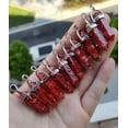 thumbnail image 1 of QQTDFG 10pcs Red Coral Hexagon Point Pendant Chakra Reiki Healing Amulet-default, 1 of 1