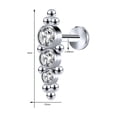 thumbnail image 1 of QQTDFG 16G Labret Lip Stud Piercing Internally Threaded Ear Piercing Monroe Piercing-Style F, 1 of 9