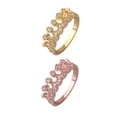 thumbnail image 1 of QQTDFG 18K Rose Gold Plated Fashion Ring AAA Zirconia Women Crown B287-18K Rose Gold Plated-7, 1 of 2