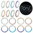 thumbnail image 1 of QQTDFG 1Pc Stainless Steel Opal Nose Septum Rings 16G Ear Tragus Helix Piercing Earring-Style 11-8mm, 1 of 9