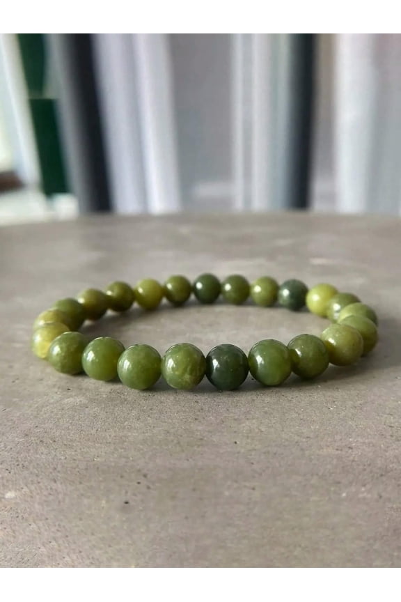 1pc Jade Fashion Beaded Bracelet Creative Jewelry Stackable Bracelet Crafted-default