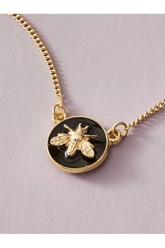 1pc Metallic Bee Charm Necklace for Women Jewelry for Women Gift for Her-default