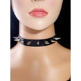 thumbnail image 1 of QQTDFG 1pc PU Spiked Decor Choker Statement Necklace Modern Necklace Creative Jewelry-default, 1 of 5