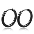 thumbnail image 1 of QQTDFG 2-10PCS Stack Hoop Nose Ear Hinged Tragus Ring Septum Clicker Surgical Steel -10mm-10PCS-Black, 1 of 8
