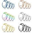 thumbnail image 1 of QQTDFG 24 Pcs Stainless Steel Nose Septum Ring 20G Septum Clicker Hoop Nostril Piercing-Style 3, 1 of 6