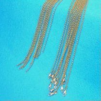 QQTDFG 5X Wholesale Fashion Jewelry 18K Gold Filled Cross Necklaces Chains For Pendants-16