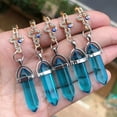 thumbnail image 1 of QQTDFG 5pcs Healing Blue Crystal Pendants Cross Chakra Reiki Amulet Point-default, 1 of 1