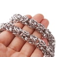 thumbnail image 1 of QQTDFG 6/8/10mm Heavy Silver 316L Stainless Steel Byzatine Chain Neklace for Men Women-Silver-10mm-34inch or 86cm, 1 of 5