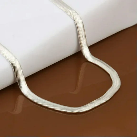 QQTDFG 6MM 925 sterling solid silver snake chain Men Women necklace 16 - 24 inch-20inches