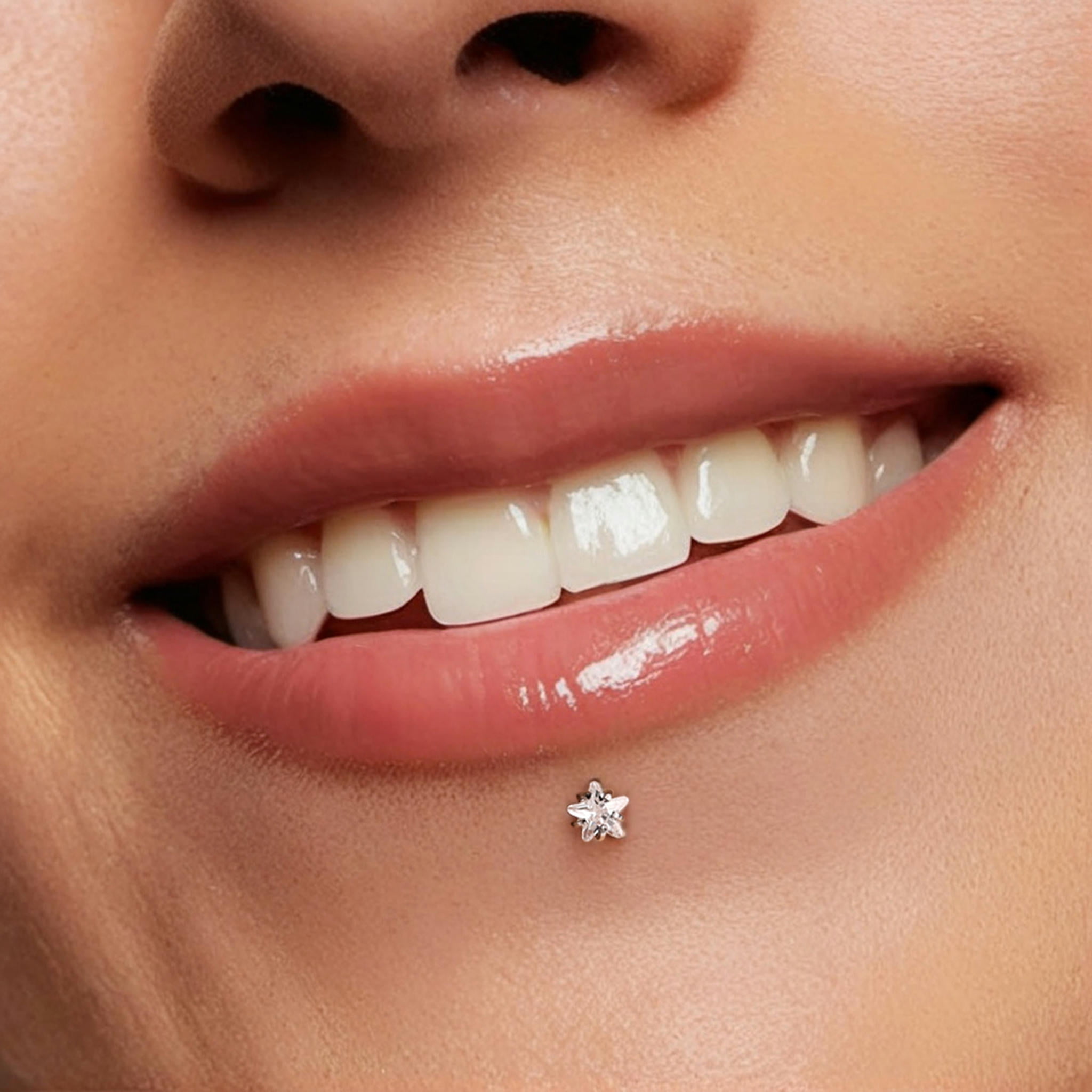 QQTDFG 8Pcs/Lot Surgical Steel Labret Stud Helix Tragus Monroe Lip