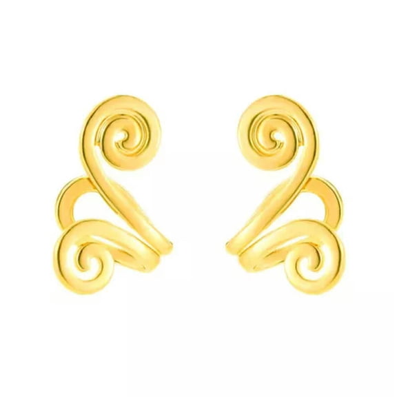 QQTDFG 925 Silver 2 PCS Non Pierced Acupressure Earrings Cuff Ear Cartilage Jewelry-#2