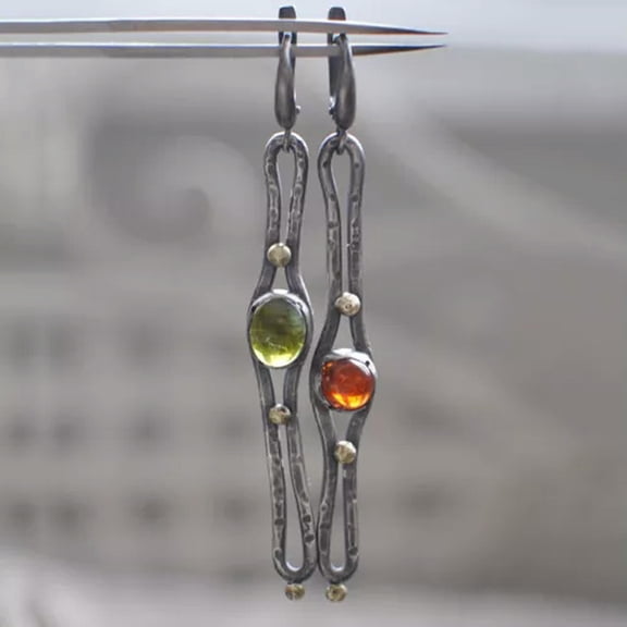 QQTDFG 925 Silver Zircon Dangle Drop Earrings Women Cubic Zirconia Wedding Jewelry-#6