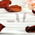 thumbnail image 1 of QQTDFG 925 Sterling Silver Belly Button Ring Opal Reverse Curved Barbell Navel Piercing-Pink-16G 8mm, 1 of 2