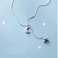 thumbnail image 1 of QQTDFG 925 Sterling Silver Cute CZ Star Moon Y Lariat Necklace A2122-default, 1 of 3