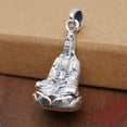 thumbnail image 1 of QQTDFG 925 Sterling Silver Guanyin Avalokitesvara Buddha Lotus Pendant A5180-default, 1 of 9