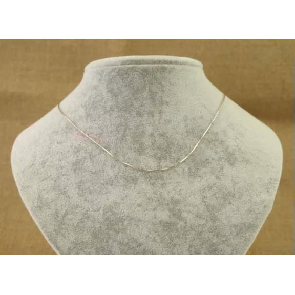 QQTDFG 925 Sterling Silver Rose Gold-plated Snake Chain Necklace Women 40/45cm A2439-16" - 40cm