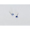 thumbnail image 1 of QQTDFG 925 Sterling Silver Tiny Teardrop CZ Helix Tragus Stud Earrings A1905-Blue - a pair, 1 of 9