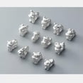 thumbnail image 1 of QQTDFG 999 Sterling Silver Lovely Oriental Zodiac DIY Bracelet Charm Bead A2990-C - Tiger (1 pc), 1 of 7