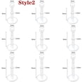 thumbnail image 1 of QQTDFG 9Pcs Acrylic Lip Rings Stud Earrings Nose Retainer Tragus Helix Labret Piercing-Style 2-16g (1.2mm)-2mm Top, 1 of 2