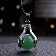 QQTDFG Aventurine Gems Handheld Bouquet Crystal Necklace Magic Reiki Healing Amulet-default