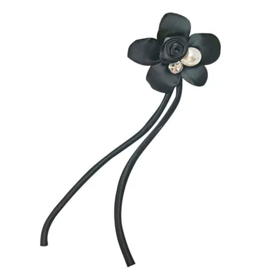 QQTDFG Big Flower Brooch Pins Black Shirt Collar Accessories Jewelry Brooches Gift-Black-A
