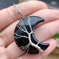 thumbnail image 1 of QQTDFG Black Onyx Gems Tree Of Life Necklace Moon Chakra Reiki Healing Amulet 50cm/20in-default, 1 of 1