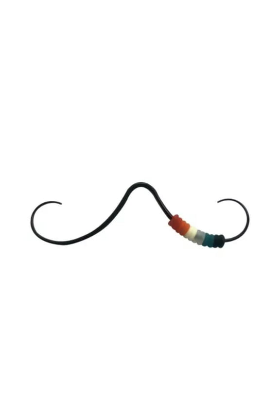 Body Jewelry Mustache Septum Ring Piercing Jewelry Mustache Nose Ring-Black-1.2mm-Style 2