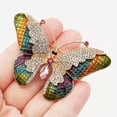 thumbnail image 1 of QQTDFG Colorful Enamel Crystal Rhinestone Cute Butterfly Animal Brooch Pin Party Gift-default, 1 of 6