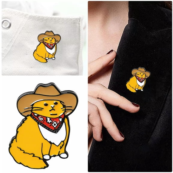 QQTDFG Cowboy Custom Enamel Pins Cartoon Brooch Animal Brooches Lapel Badges Fashion-default