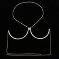 thumbnail image 1 of QQTDFG Crystal Chest Bracket Chain Body Chain Banquet Breast Support For Festival-silver, 1 of 8