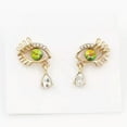 thumbnail image 1 of QQTDFG Crystal Gold Tone Evil Eye Teardrop Earbob Stud Dangle Earrings Women's Jewelry-Multicolor, 1 of 5